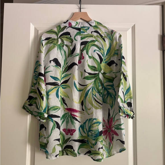 Chicos 100% Linen Women’s Button Front Top - Picture 5 of 5